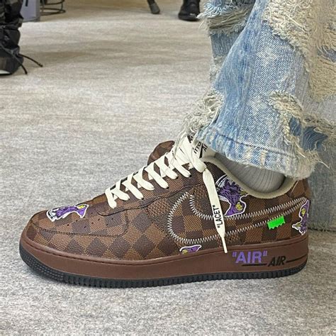 lv x nike airforce 1|louis vuitton x Nike Air Force 1.